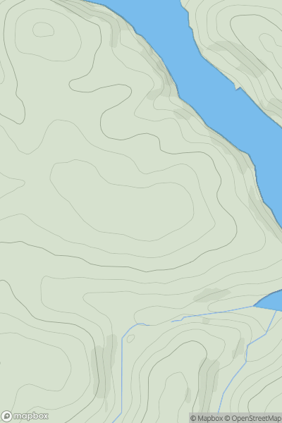 Thumbnail image for Berry Down [South West England] [SX375553] showing contour plot for surrounding peak